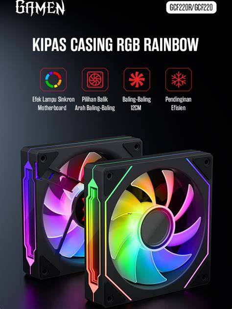 Fan Casing PC Gaming GAMEN GCF220 GCF220R ARGB - raincitystudios.com