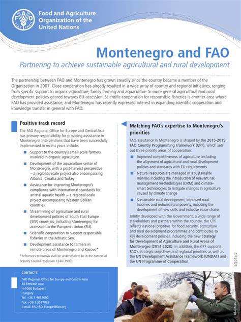 FAO and Montenegro Boost Capacity for Rural Development Program