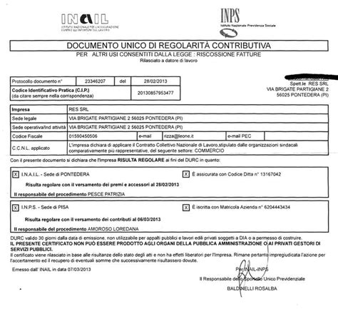 FAQ Documento unico di regolarità contributiva (DURC)