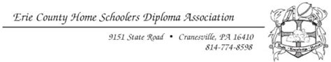 FAQ Erie County Home Schoolers Diploma Association