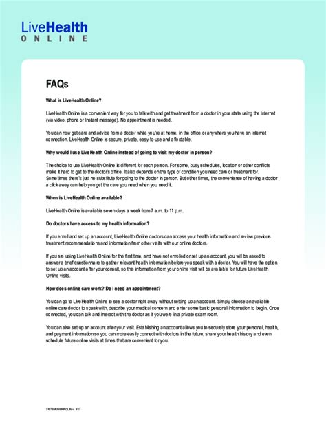 FAQs - Get Answers to Your Questions - LiveHealth Online