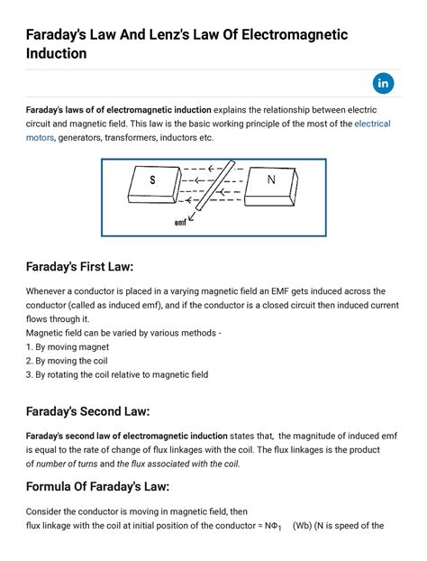 Faraday's Law of Induction | Principles, Applications & Insights - wintechmobiles.com