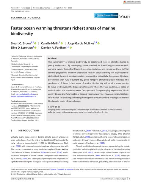 Faster ocean warming threatens richest areas of marine biodiversity - raincitystudios.com