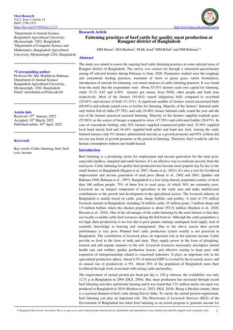 Fattening practices of beef cattle for quality meat … - raincitystudios.com