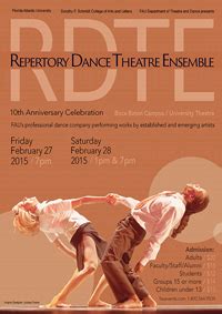 FAU’s Repertory Theatre Dance Ensemble (RDTE) presents …