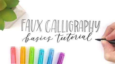 Faux Calligraphy Basics Tutorial - muktibox.com