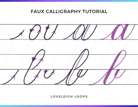 Faux Calligraphy - Learn How to Create Gorgeous … - muktibox.com