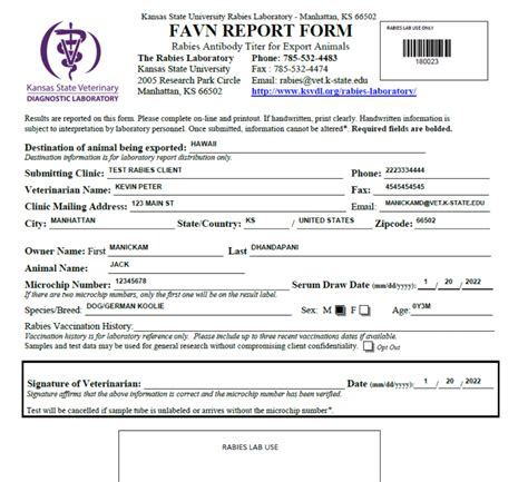 FAVN Electronic Submission Form