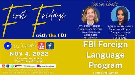 FBI Foreign Language Program Ep.11 First Fridays with the FBI YouTube