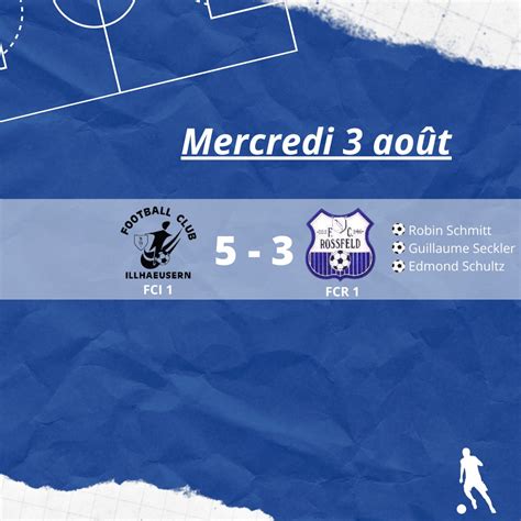 FC Rossfeld - ‼ Match amical ‼ Equipe 1 Notre équipe... Facebook