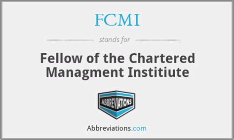 FCMI - What does FCMI stand for? The Free Dictionary