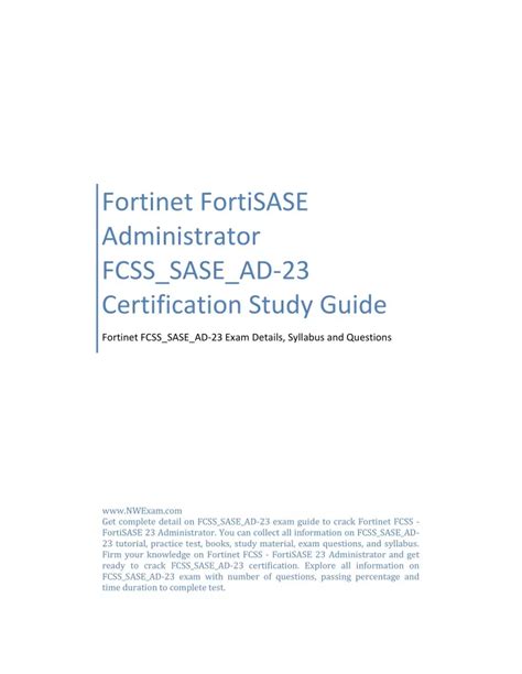 FCSS_SASE_AD-23 Zertifikatsfragen