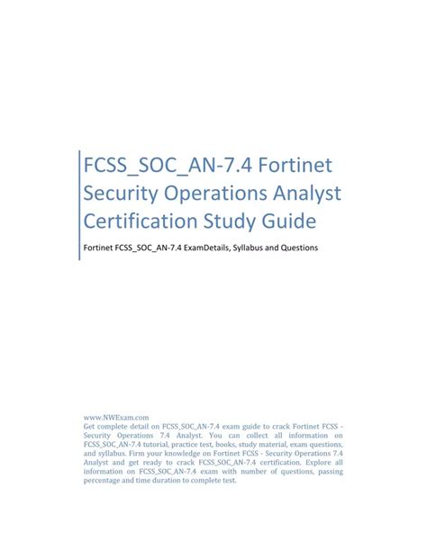FCSS_SOC_AN-7.4 Übungsmaterialien