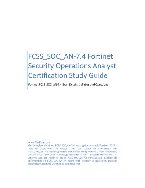 FCSS_SOC_AN-7.4 Prüfungsaufgaben