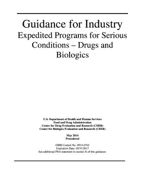 FDA Draft Guidance on Expedited Programs for Serious Conditions – Drugs ...