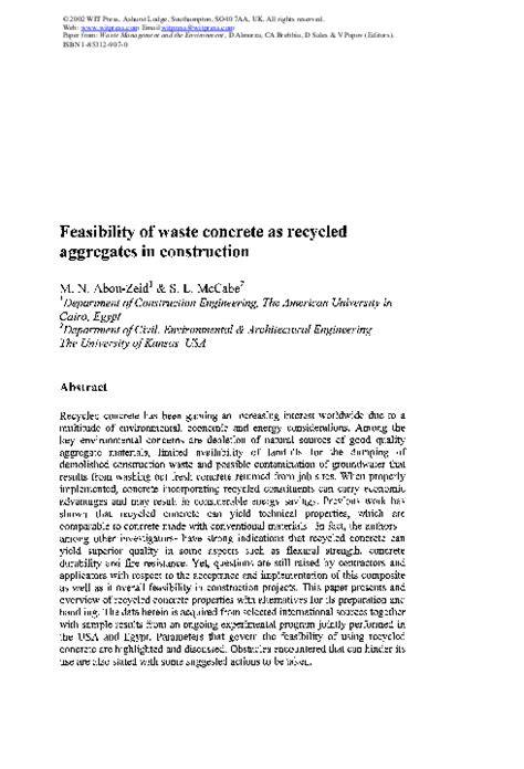 Feasibility of use of recycled concrete aggregates in drainage layer of ... - raincitystudios.com