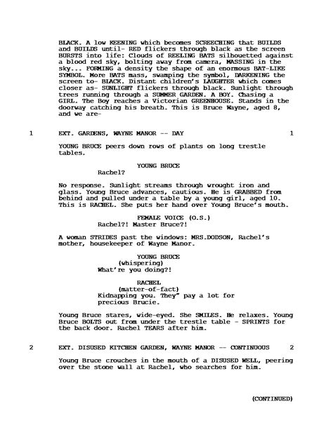 FEATURE Choosing a Script Format