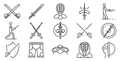 Fechten Spielen Gradient Icons - Free Download in SVG, PNG - muktibox.com