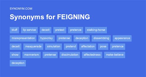 FEIGNING Synonyms: 355 Synonyms & Antonyms for FEIGNING