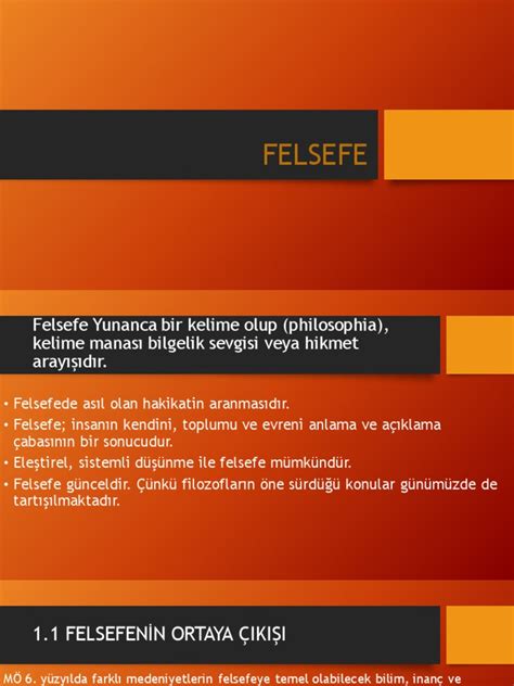 FELSEFE  DERS NOTLARI.