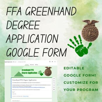 FFA Greenhand Degree Application - Google Form