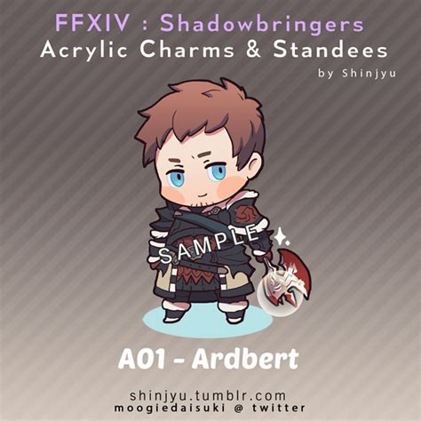 FFXIV - Ardbert Acrylic Charm / Standee (pre-order) shinjyu