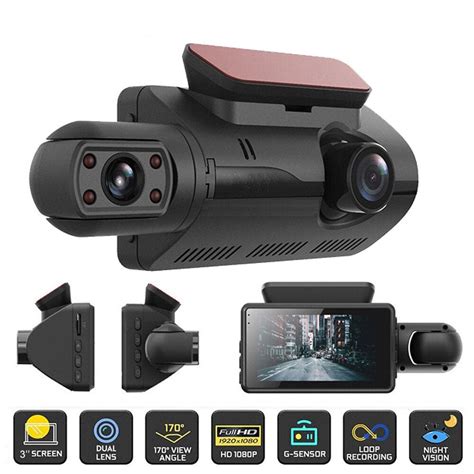 FHD Car DVR Camera DashCam Dash Cam Dual Record Hidden Recorder …