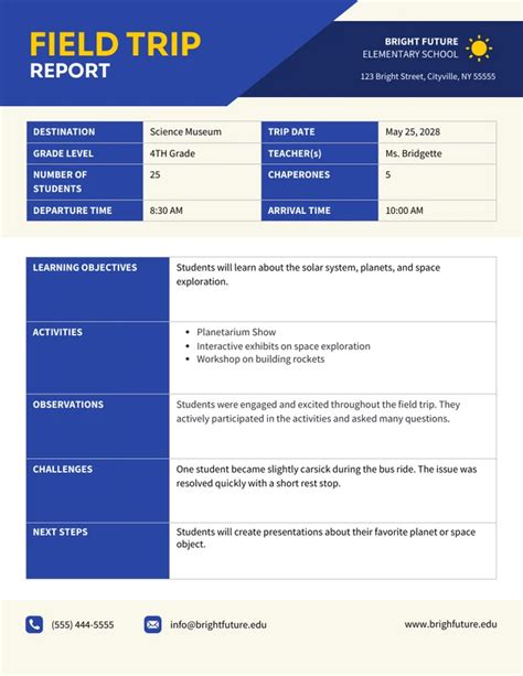 Field Trip Report Guidelines | PDF | Science - wintechmobiles.com