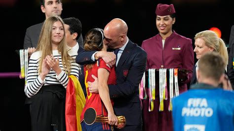 FIFA opens case against Spanish soccer official who kissed a player on the lips at Women’s World Cup