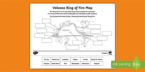 Fifth Grade Volcano Ring of Fire Cut and Paste Activity - wintechmobiles.com