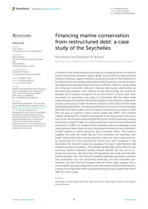 FINANCING MARINE CONSERVATION - raincitystudios.com