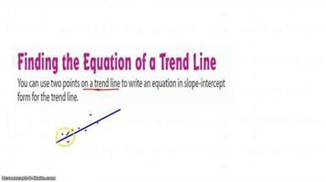 FINDING THE EQUATION OF A TREND LINE - wintechmobiles.com