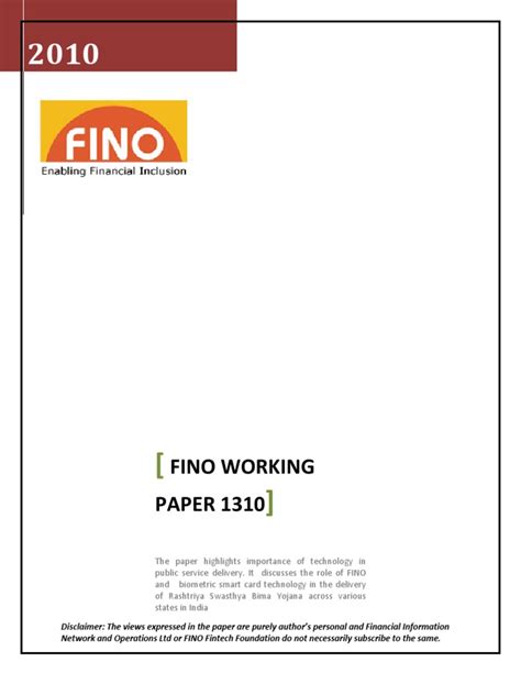 FINO Working Model Download Free PDF Smart Card Insurance