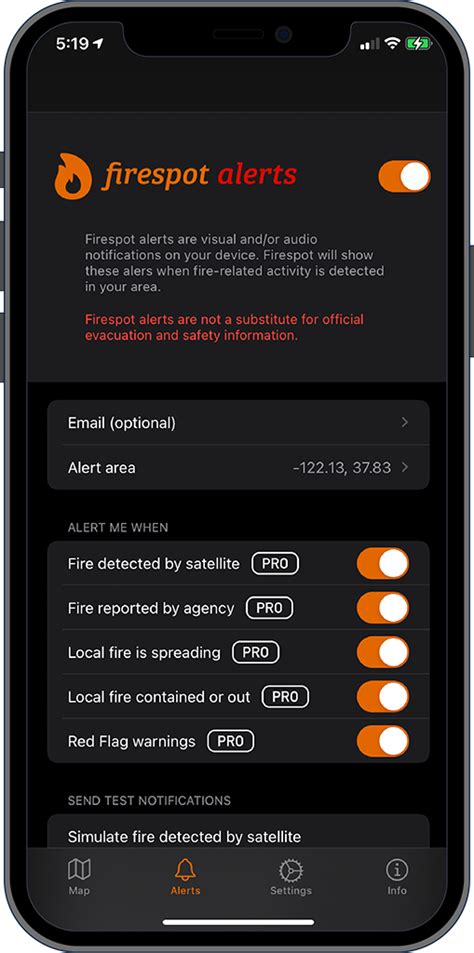 Firespot wildfire detector app for iPhone and iPad - wintechmobiles.com