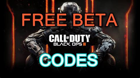 FIRST COME FIRST SERVE Black Ops 3 Beta Codes Over 100+ FREE