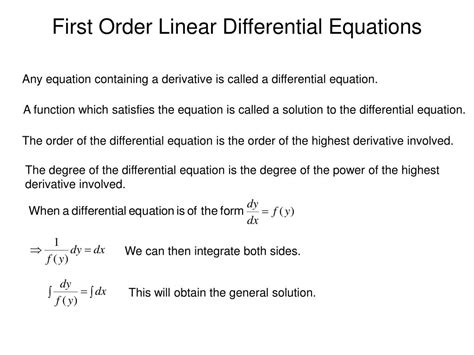 First Order Linear Differential Equations - Math is Fun - wintechmobiles.com