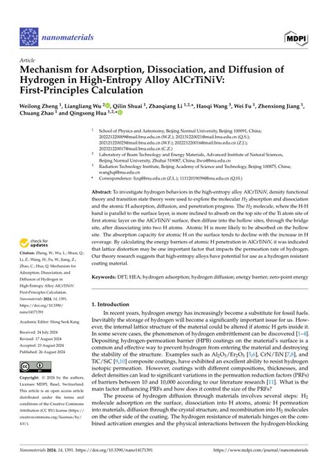 First-Principle Calculations of the Adsorption, Dissociation and ... - wintechmobiles.com