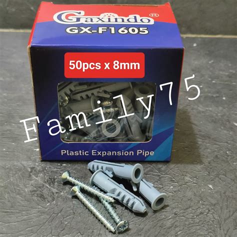 Fisher set 50pcs 6mm 8mm + Skrup Sekrup S6 / S8 - balustradellc