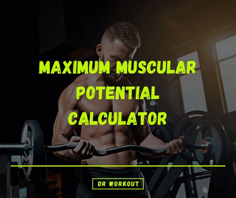 Fitmatic Body: Maximum Muscular Potential Calculator - balustradellc