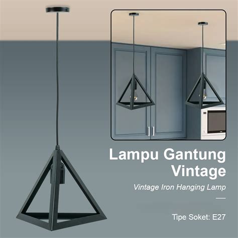 Fitting Lampu Gantung Vintage E27 Hanging Lamp - Desain Vintage … - balustradellc
