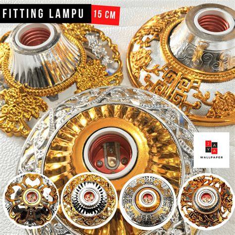 Fitting lampu plafon hias PVC Uk 15x15 modern motif - raincitystudios.com