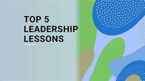 Five Leadership Lessons Learned From Successfully … - balustradellc