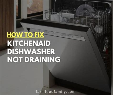 FIXED - Kitchenaid Dishwasher KDTM404KPS not draining error code 9 - 1