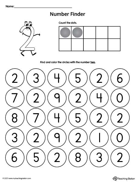 FInd The Number Number Recognition Worksheets Worksheets Library