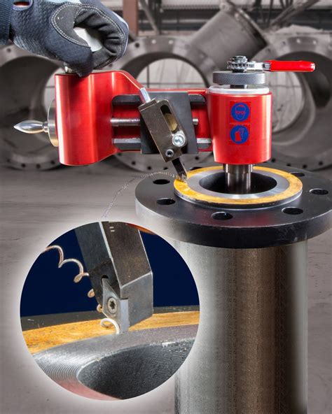 FLANGE FACING TOOL DELIVERS PRECISE PHONOGRAPHIC FINISH