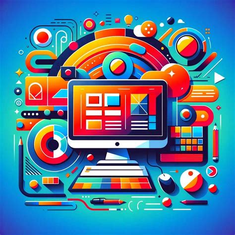 Flat Design - Long Shadow Text PowerPoint Template - muktibox.com