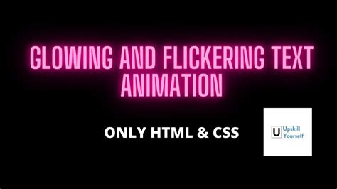 Flickering Glowing Text Effect with CSS - muktibox.com