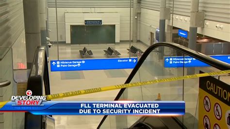 FLL airport partially evacuated for security probe