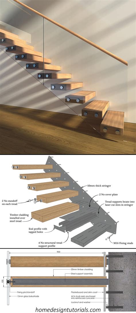 Floating Stairs – How to Design a Cantilevered Staircase - balustradellc