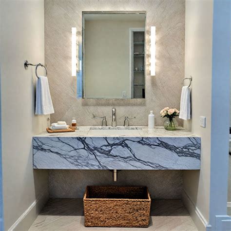 Floating Stone Bathroom Vanity - Etsy - balustradellc